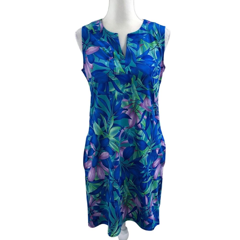 Caribbean Joe Tropical Tunic Dress